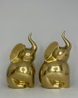Vintage Brass Elephants-A Pair