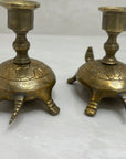 Vintage Brass Candlestick Holders-Pair