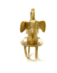 Vintage Brass Elephant See-Saw Candleholder | Whimsical Tealight Holder