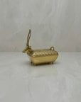 Vintage Brass Antelope Trinket Box