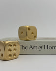 Vintage Brass Dice-A Pair