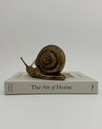 Vintage MCM Brass Snail