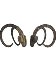 Vintage 1981 Dolbi Cashier Ram Horn Sculptures