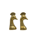 Vintage Brass Bird Bookends-A Pair