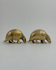 Vintage Brass Armadillos-A Pair