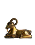 Vintage Brass Ram Sculpture