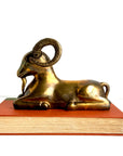 Vintage Brass Ram Sculpture