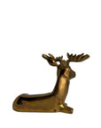 Vintage Brass Reindeer Sculpture
