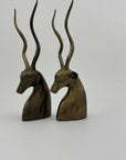 Vintage Brass Antelopes- A Pair