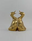 Vintage Brass Duck Bookends-A Pair