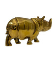 vintage brass rhinoceros