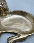 Vintage Brass Cat Shaped Ring Or Small Trinket Dish