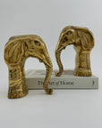 Vintage Brass Elephants- A Pair