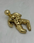 Rare Vintage Brass Mother and Newborn Figurine -A Two Piece Set