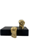 Two Small Vintage Brass Boxing Gloves