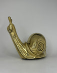 Vintage Brass Snail-Large