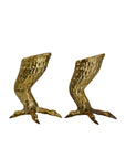 Pair of Vintage Brass Eagle Talon Candlesticks