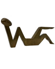 Vintage Brass Dolbi Cashier Lady Silhouette – Mid-Century Modern Elegance
