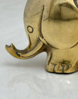 Vintage Brass Elephant Family-A Set of Three