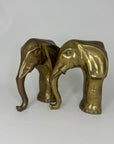 Vintage Brass Elephants- A Pair