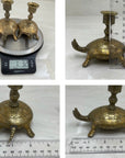 Vintage Brass Candlestick Holders-Pair