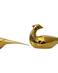 Vintage Brass Oversized Pheasant Pair – Mid-Century Figurines