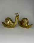 Vintage Brass Snails-A Pair