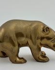 Small Vintage Brass Bear