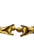 Vintage Brass Squirrel Figurines – Playful Mid-Century Pair with High Curved Tails