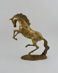 Large Vintage Brass Horse Sculpture