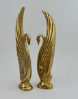 Vintage Brass Swans-A Pair