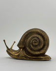 Vintage MCM Brass Snail