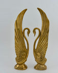 Vintage Brass Swans-A Pair by Dolbi Cashier