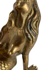 Vintage Brass Mermaid Pair