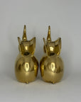 Vintage Brass Elephants-A Pair