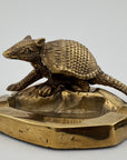 Vintage Brass Armadillo Ashtray