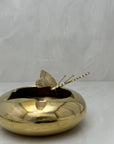 Vintage Brass Butterfly Ashtray/ Trinket Dish