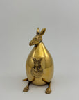 Vintage Brass Kangaroo Trinket Box