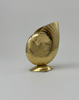 Vintage Brass Shell Vase