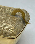 Vintage Brass Antelope Trinket Box