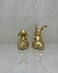 Vintage Brass Bunnies- A Pair