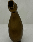 Vintage Brass Duck Shaped Water Pitcher Vase-9.5 inches tall-MCM style