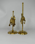 Vintage Brass Carousel Pair
