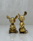 Vintage Brass Mice-A Pair