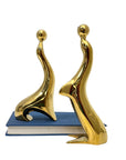 Vintage Brass Sea Lions | Abstract Mid-Century Modern Sculptural Pair