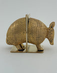 Vintage Brass Armadillo Bookends-A Pair