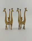 Vintage Brass Giraffe Candleholders-A Pair