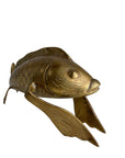 Vintage Brass Koi Fish Sculpture