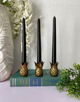Vintage Mini Brass Pineapple Taper Candleholders