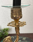Vintage Brass Cherub Candlestick Holders